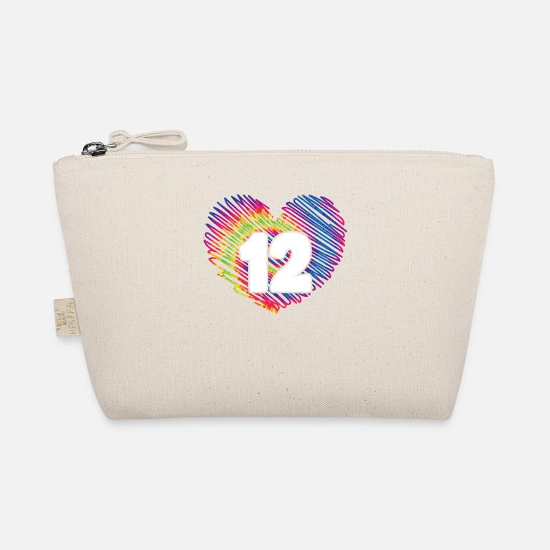 12e anniversaire Heart Tie Dye | Tie Dye sur le thème Trousse biologique