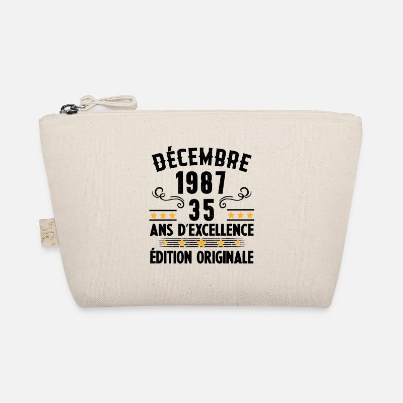 35 Ans Anniversaire Vintage Né(e) en Décembre 1987 Trousse biologique