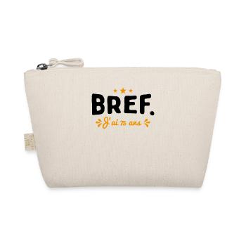 Bref J'Ai 75 Ans Cadeau - Trousse biologique - nature - Devant