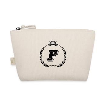 F letter wreath - Organic Pouch - nature - Front