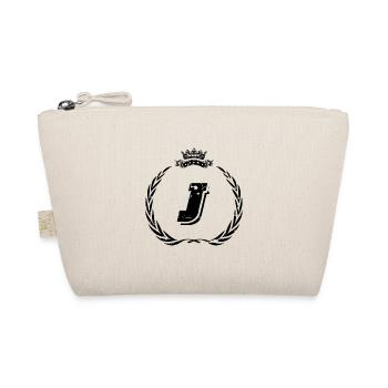 J letter wreath - Organic Pouch - nature - Front