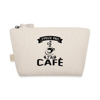 I can not I have coffee gift - Organic Pouch - nature - Front