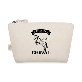 Je Peux Pas J'ai Cheval Équitation Cavalier Poney - Trousse biologique - nature - Devant