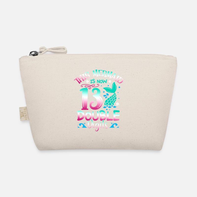 This mermaid is now 13, double digits, Organic Pouch