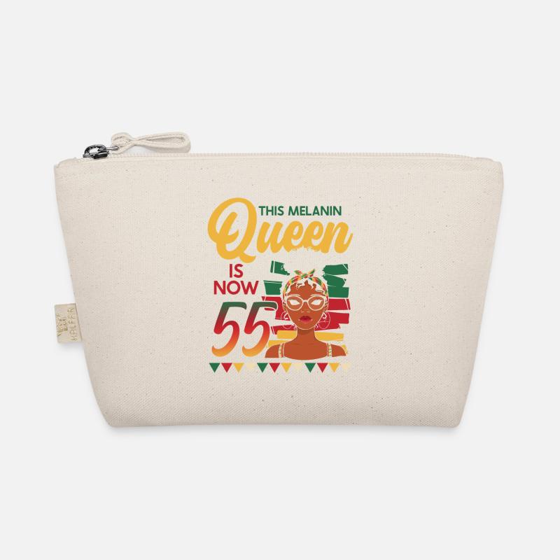This melanin queen is now 55, 55th birthday Organic Pouch