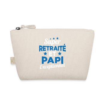 Super Retraité et Papi Exceptionnel Humour Cadeau - Trousse biologique - nature - Devant