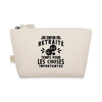 Pétanque Retraite Pétanque Enfin Retraité Pétanque - Trousse biologique - nature - Devant