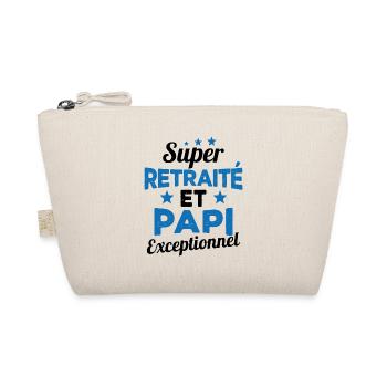 Super Retraité et Papi Exceptionnel Humour Cadeau - Trousse biologique - nature - Devant
