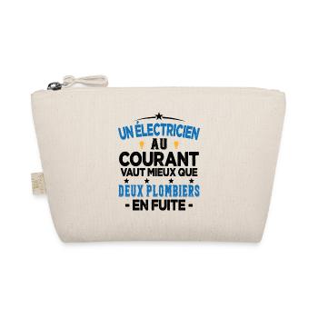 Homme Humour Papa Electricien électricien Cadeau - Trousse biologique - nature - Devant