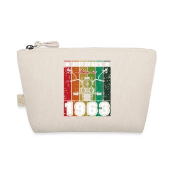 Best Of 60's Geboren 1963 Klassisches Motorrad - Bio-Täschchen - Natur - Vorne