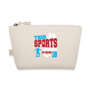 This sports legend is now 18, football game 18. - Organic Pouch - nature - Front