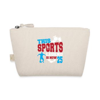 This sports legend is now 25, football game 25. - Organic Pouch - nature - Front