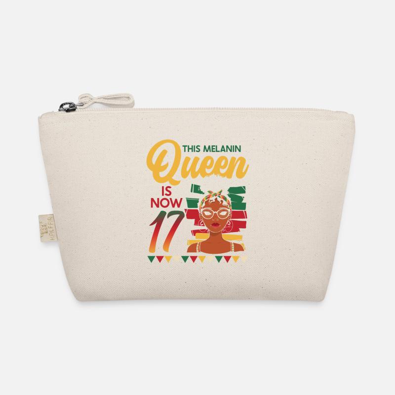 This Melanin Queen Is Now 17, 17th Birthday Organic Pouch