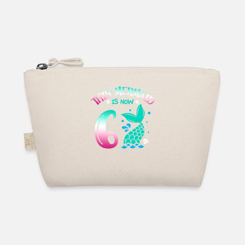 This Mermaid Is Now 6, Fairytale 6. Organic Pouch