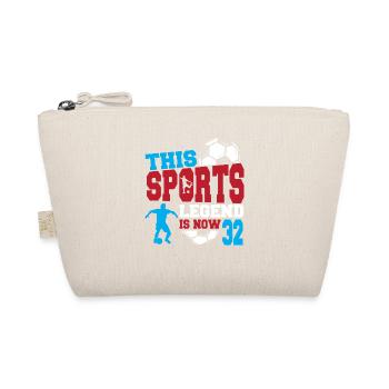 This sports legend is now 32, football game 32. - Organic Pouch - nature - Front