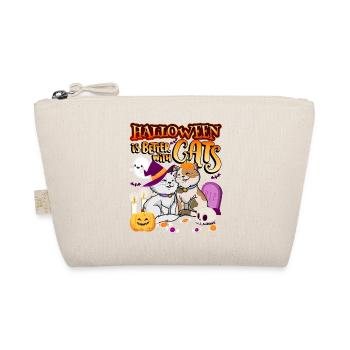 Halloween Is Better With Cats Spooky Kitty - Organic Pouch - nature - Front
