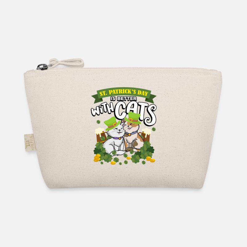 St. Patrick's Day Ist Besser Mit Katzen St. Paddy Bio-Täschchen