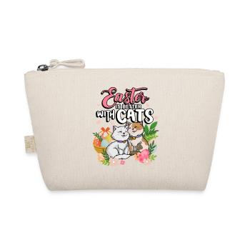 Pâques est mieux avec les chats Vacances de la saison de Pâques - Trousse biologique - nature - Devant