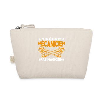 Y'a écrit Mécanicien Pas Magicien Cadeau Homme - Trousse biologique - nature - Devant