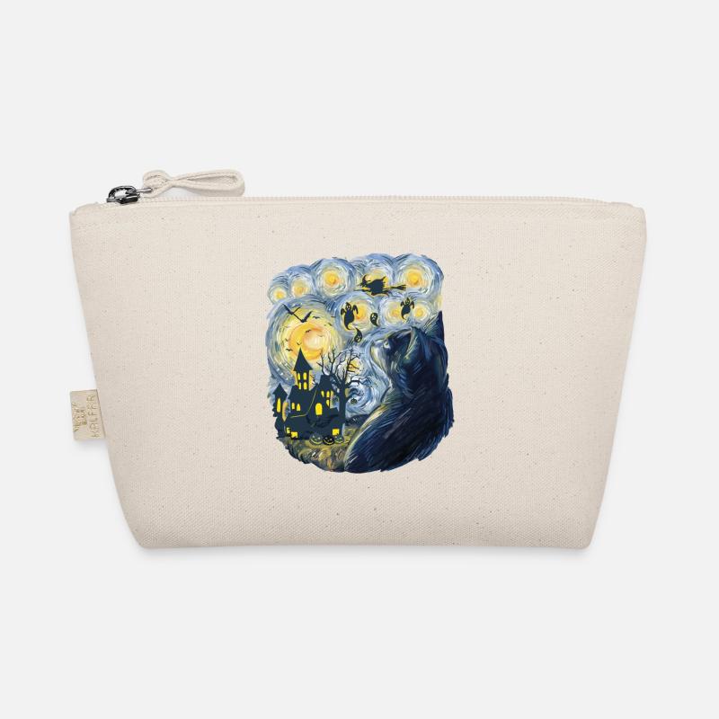 Spooky Evening With Pumpkins Ghosts Organic Pouch