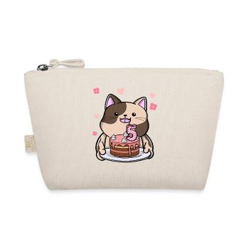Le chat potelé garde un gâteau d’anniversaire 5. - Trousse biologique - nature - Devant