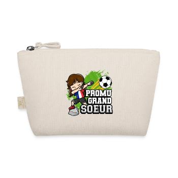 Promu Grand Soeur Funny football player - Organic Pouch - nature - Front