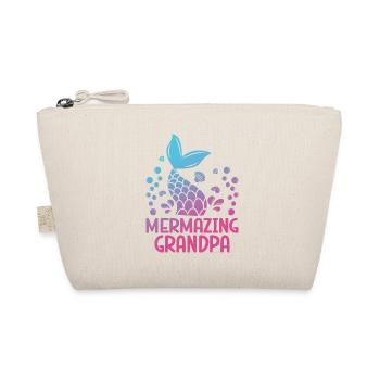 Amazing Grandfather Fantasy Mermaid - Organic Pouch - nature - Front