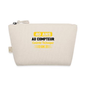 40 Ans Au Compteur Humour 40eme Anniversaire - Trousse biologique - nature - Devant
