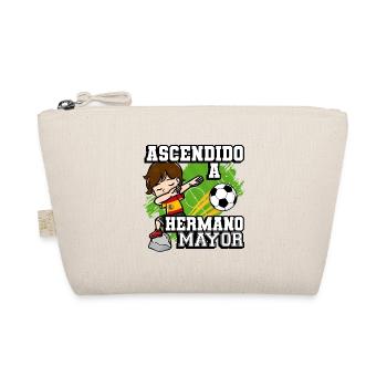 Ascendido A Hermana Mayor Footballer - Organic Pouch - nature - Front