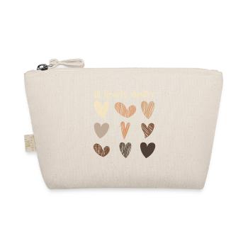 All Hearts Matter Celebrate Black Melanin Skin - Bio-Täschchen - Natur - Vorne