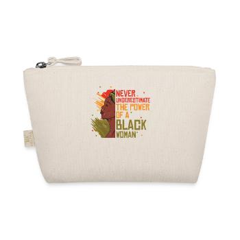 Never underestimate the power of a black man - Organic Pouch - nature - Front