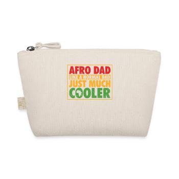 Afro Dad Like A Normal Dad Just Much Cooler Black - Bio-Täschchen - Natur - Vorne