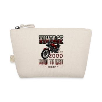 Vintage Motorrad Biker Motorrad Geburtstag 2000 - Bio-Täschchen - Natur - Vorne
