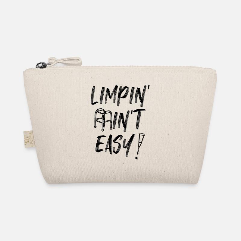 Funny Amputee Limping Ain't Easy Amputee Veterans Organic Pouch