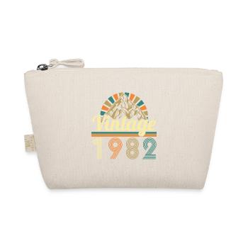 Vintage 1982 Retro Birthday Gift 1982 - Organic Pouch - nature - Front
