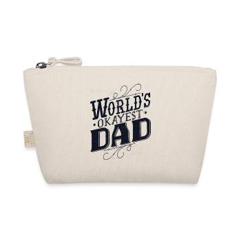 Worlds Okayest Papa Fête des pères Cadeau pour hommes Rétro - Trousse biologique - nature - Devant