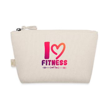 I love fitness - Organic Pouch - nature - Front