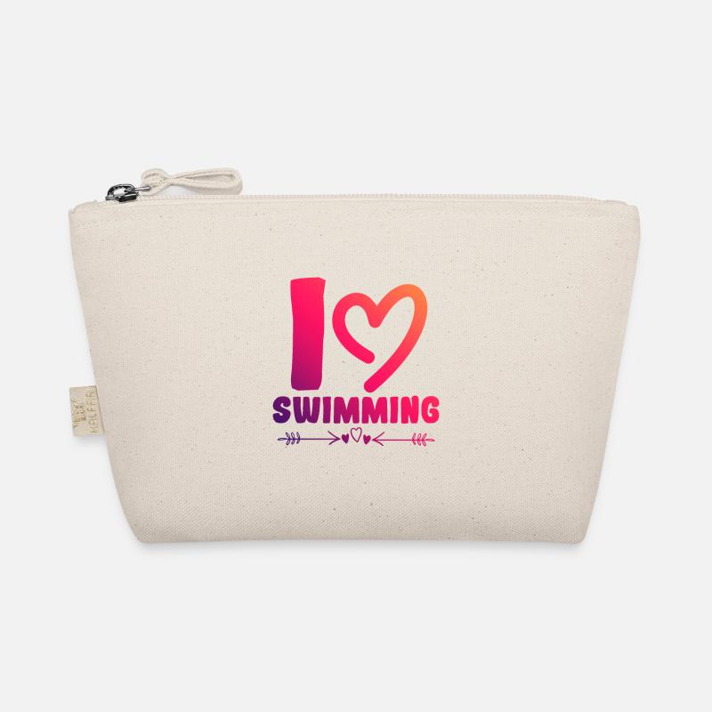 Ich liebe Schwimmen Bio-Täschchen