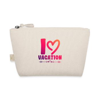 I love holidays - Organic Pouch - nature - Front
