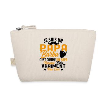 Papa Barbu Humour Cadeau Fête des Pères - Trousse biologique - nature - Devant