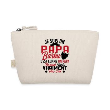 Papa Barbu Humour Cadeau Fête des Pères - Trousse biologique - nature - Devant