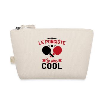 Le Pongiste le plus cool Cadeau Ping Pong - Trousse biologique - nature - Devant