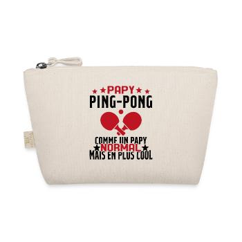 Papy pongiste comme un papy normal plus cool - Trousse biologique - nature - Devant