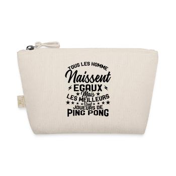Hommes égaux les meilleurs jouent au ping-pong - Trousse biologique - nature - Devant