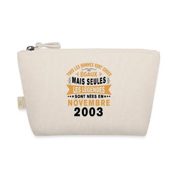 Les légendes sont nées en Novembre 2003 Cadeau - Trousse biologique - nature - Devant