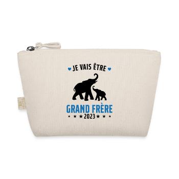 Je Vais Être Grand Frère en 2023 - Trousse biologique - nature - Devant