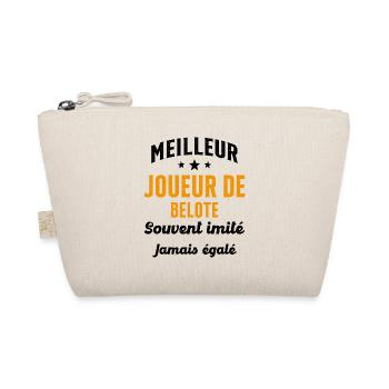 Jamais égalé meilleur Joueur de Belote Cadeau - Trousse biologique - nature - Devant