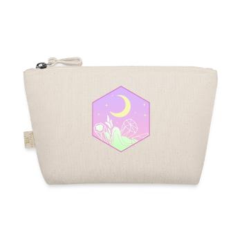 Pastel Goth Moon Kawaii Cute Crescent - Organic Pouch - nature - Front