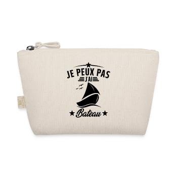 J'peux pas j'ai Bateau Humour Cadeau - Trousse biologique - nature - Devant