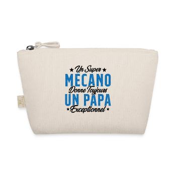 Mécano Papa Cadeau Drôle Fête Des Pères Garagiste - Trousse biologique - nature - Devant